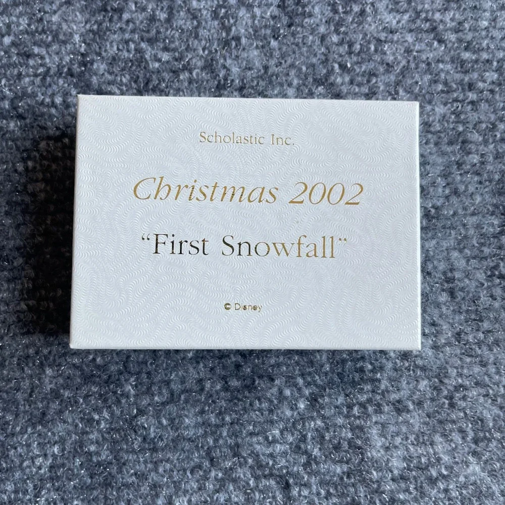 Disney Bambi First Snowfall Christmas 2002 Ornament Scholastic Inc Vintage Boxed
